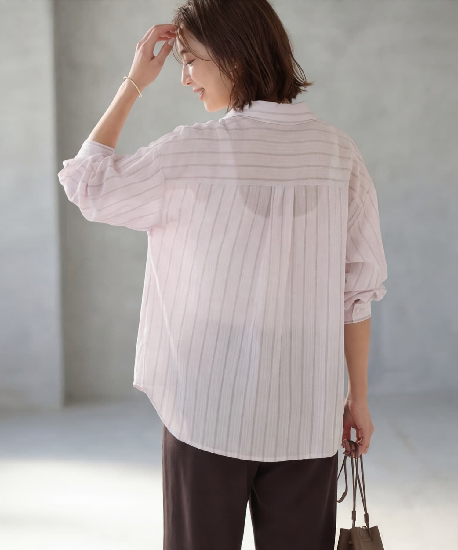 STYLE DELI「エアリーストライプ柄シャツ」|シャツ・ブラウス|