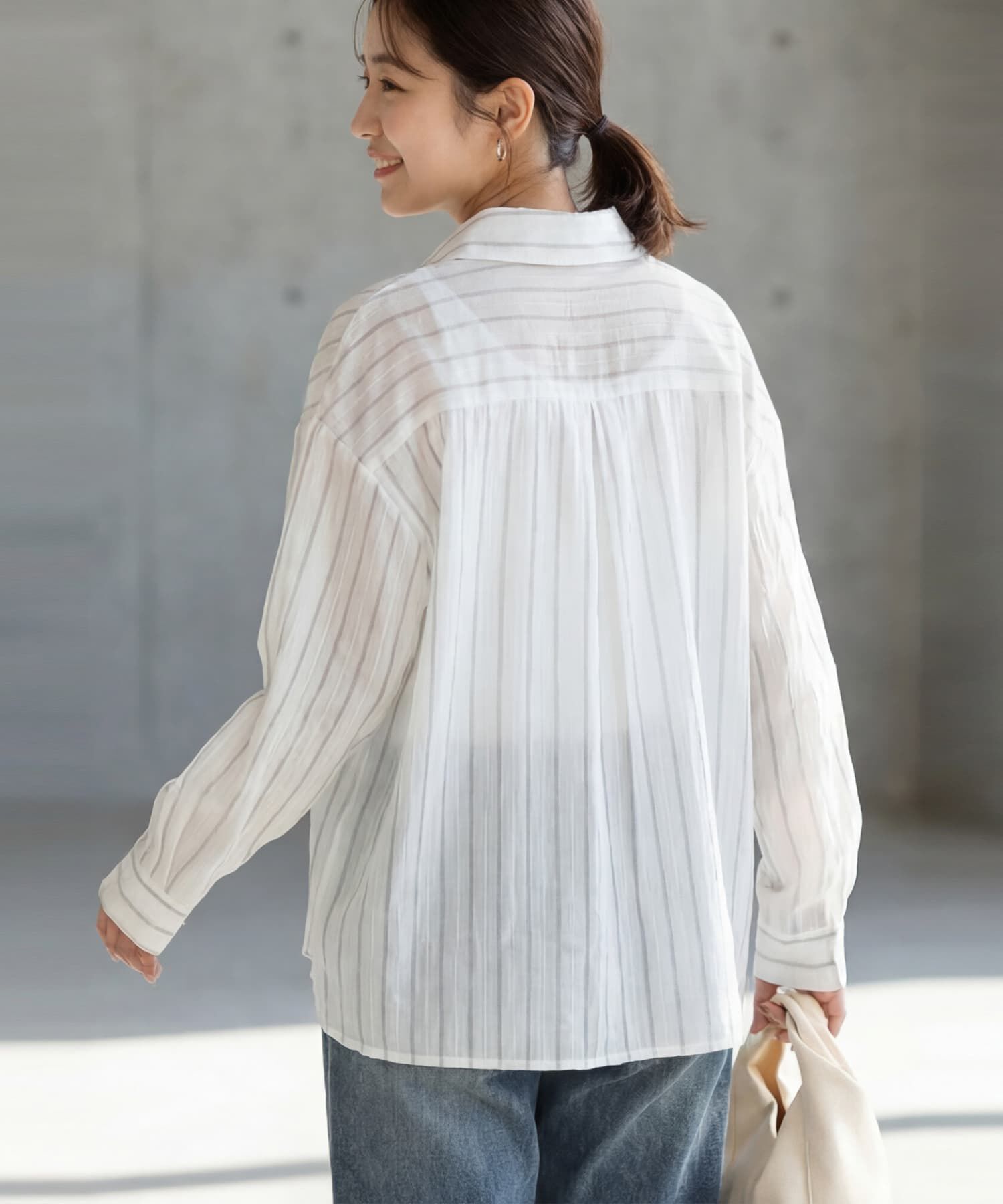 STYLE DELI「エアリーストライプ柄シャツ」|シャツ・ブラウス|