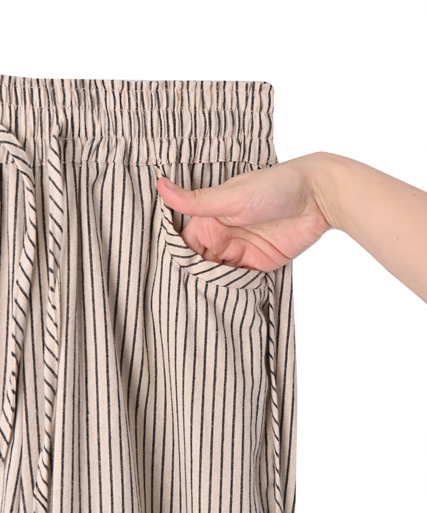 STYLE DELI「【DELI by】ストライプ柄コットン質感イージーパンツ」|その他|