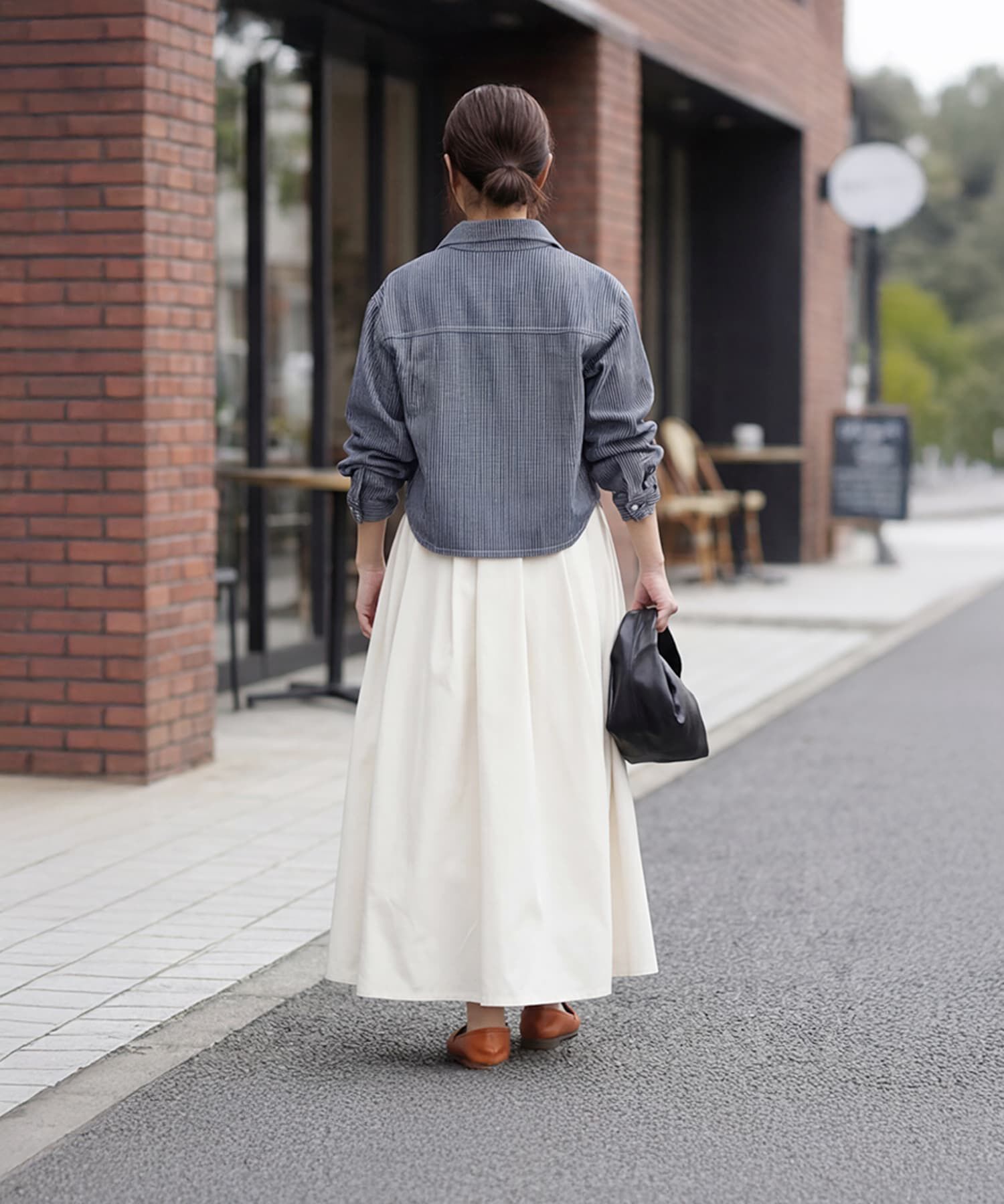 STYLE DELI「ヒッコリーストライプ柄シャツジャケット」|シャツ・ブラウス|