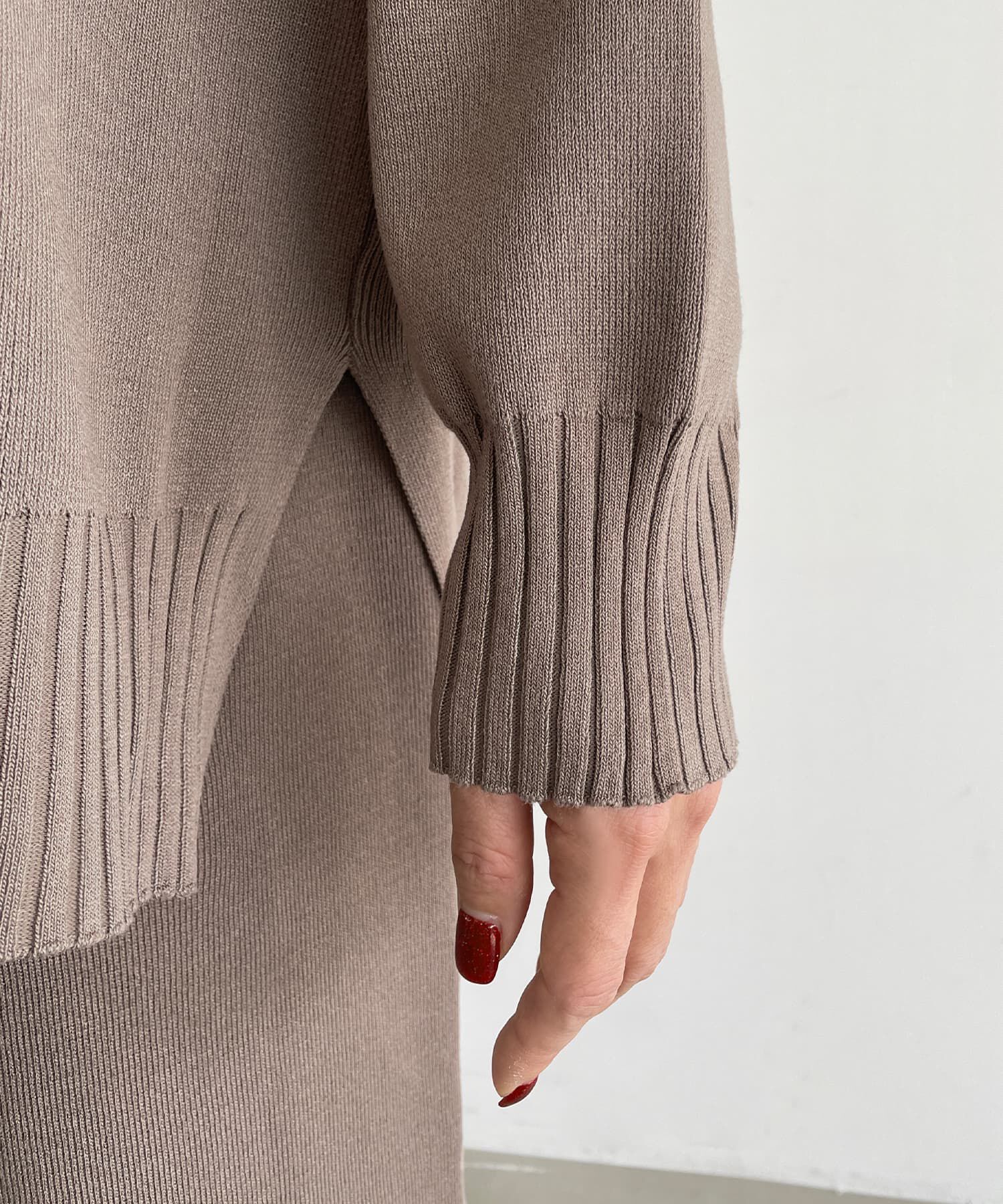  「カーデ型トップス＆パンツセットアップ」|シャツ・ブラウス|