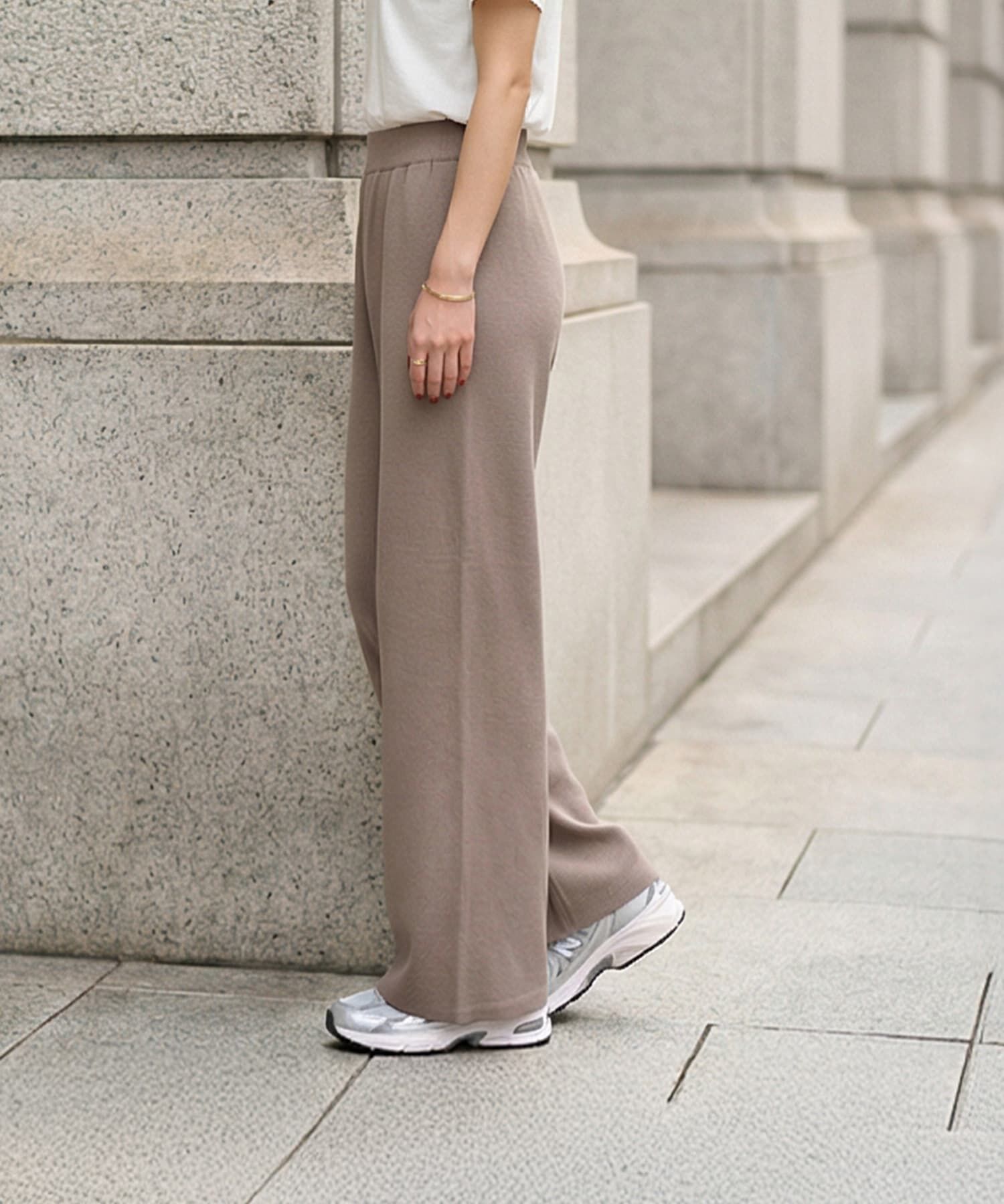  「カーデ型トップス＆パンツセットアップ」|シャツ・ブラウス|