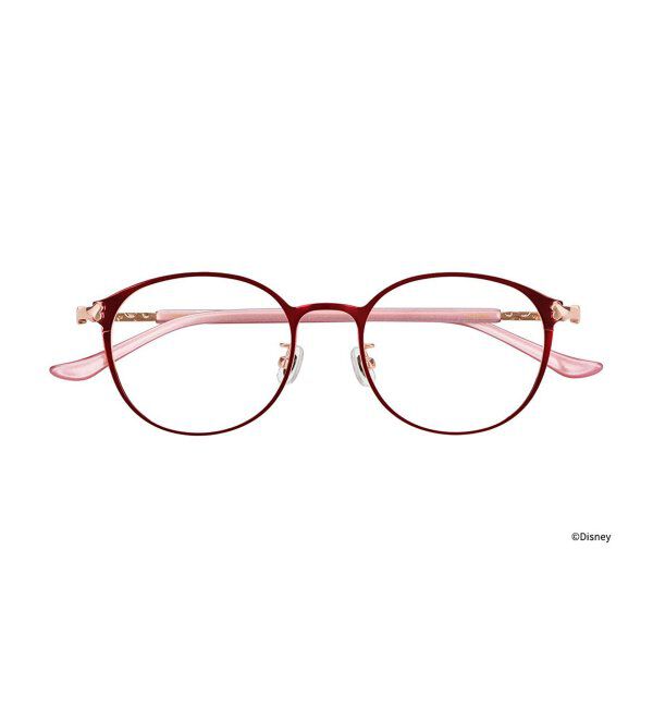  「Zoff｜Disney  &rdquo;Baby Animals&rdquo; メガネ [101匹わんちゃん ﾓﾃﾞﾙ] ディズニー   レンズ交換券付」|メガネ|レッド