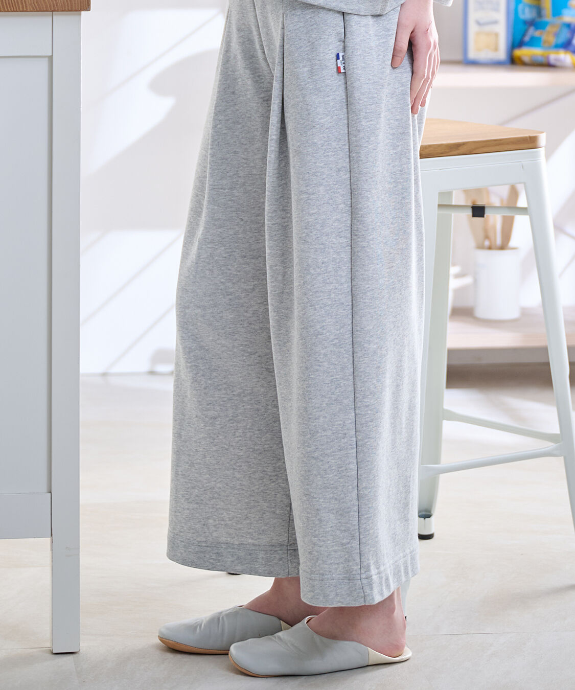 PAUL&JOE「ミニ裏毛フレアパンツ」|ルームウェア|