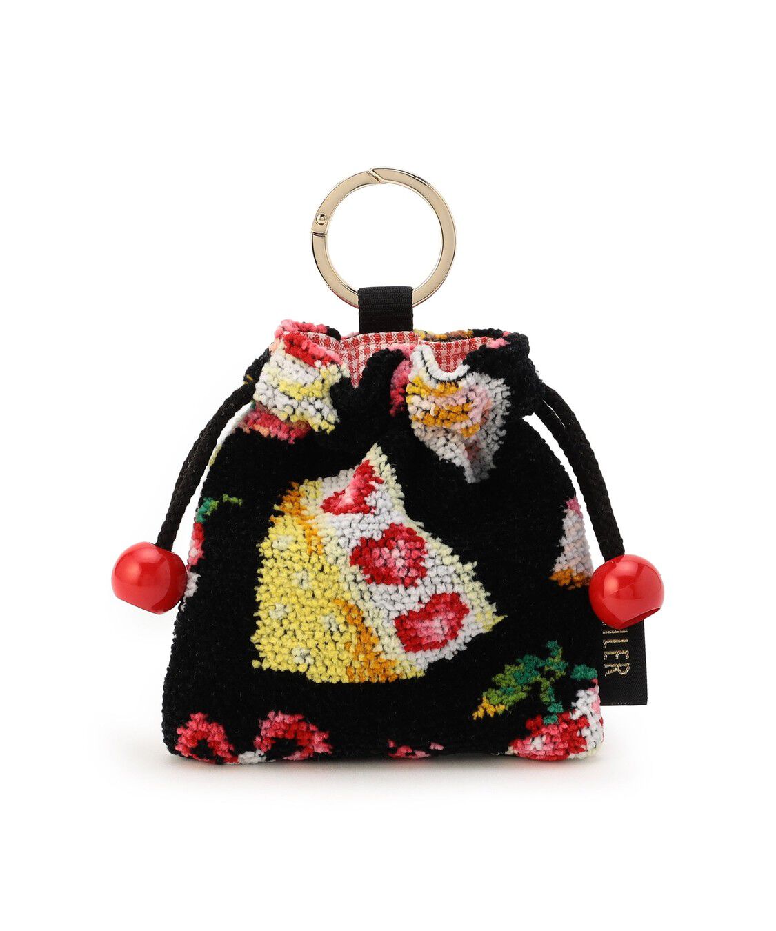 FEILER「ベリーベリーピクニック　チャームミニ巾着　BBP-260167」|ポーチ|ブラック