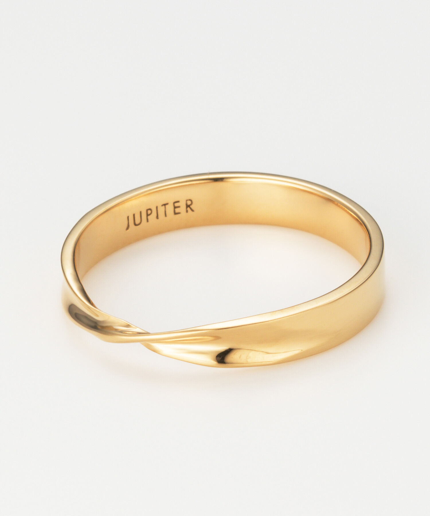 JUPITER「【SV925】リボンクロスリング/ペア/ゴールド」|リング|