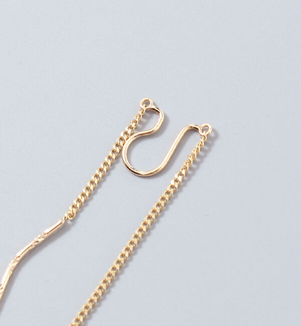 JUPITER「【K10】ダブルチェーンイヤリング」|イヤリング|