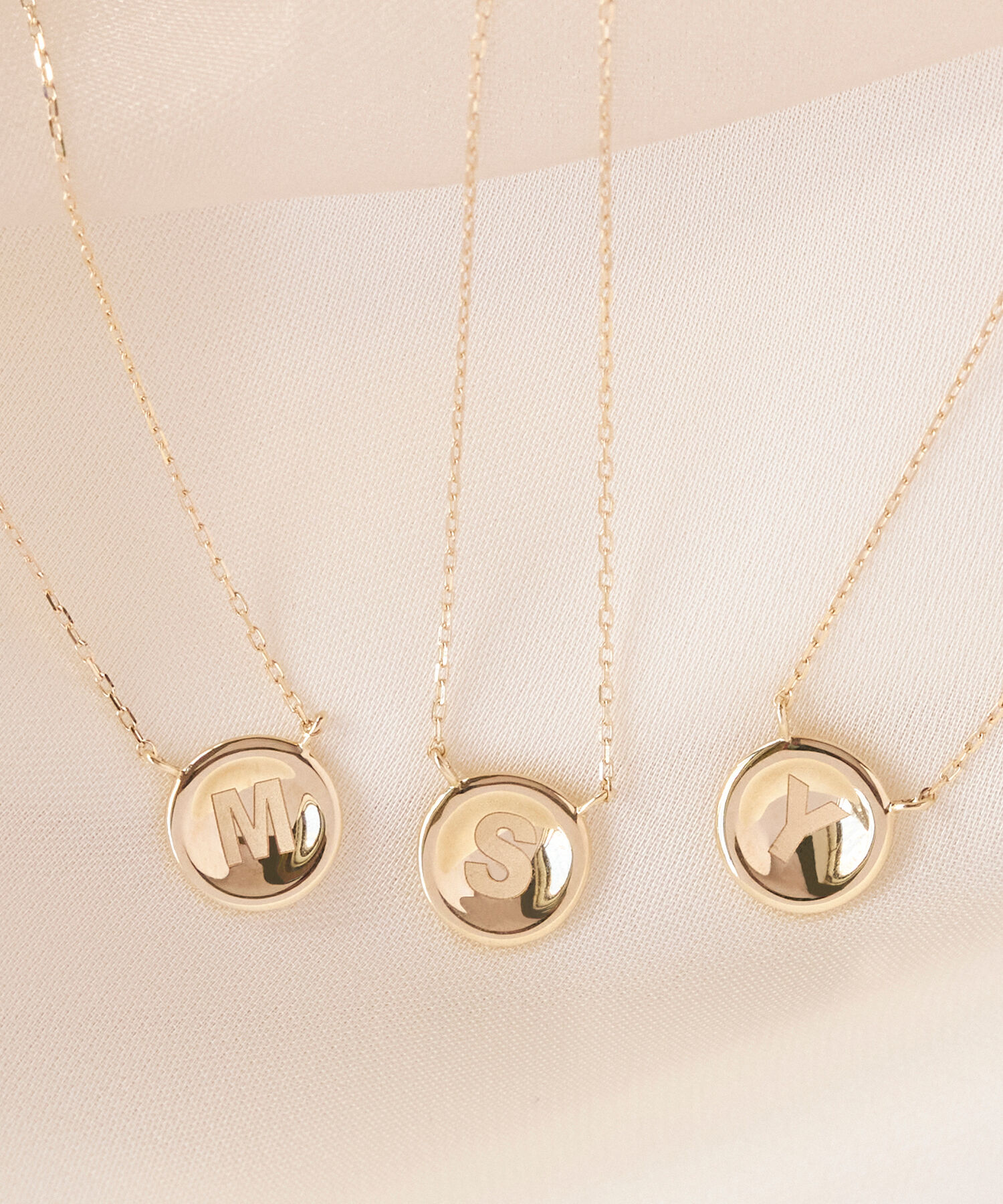 JUPITER「【K10】イニシャルコインネックレス」|ネックレス|