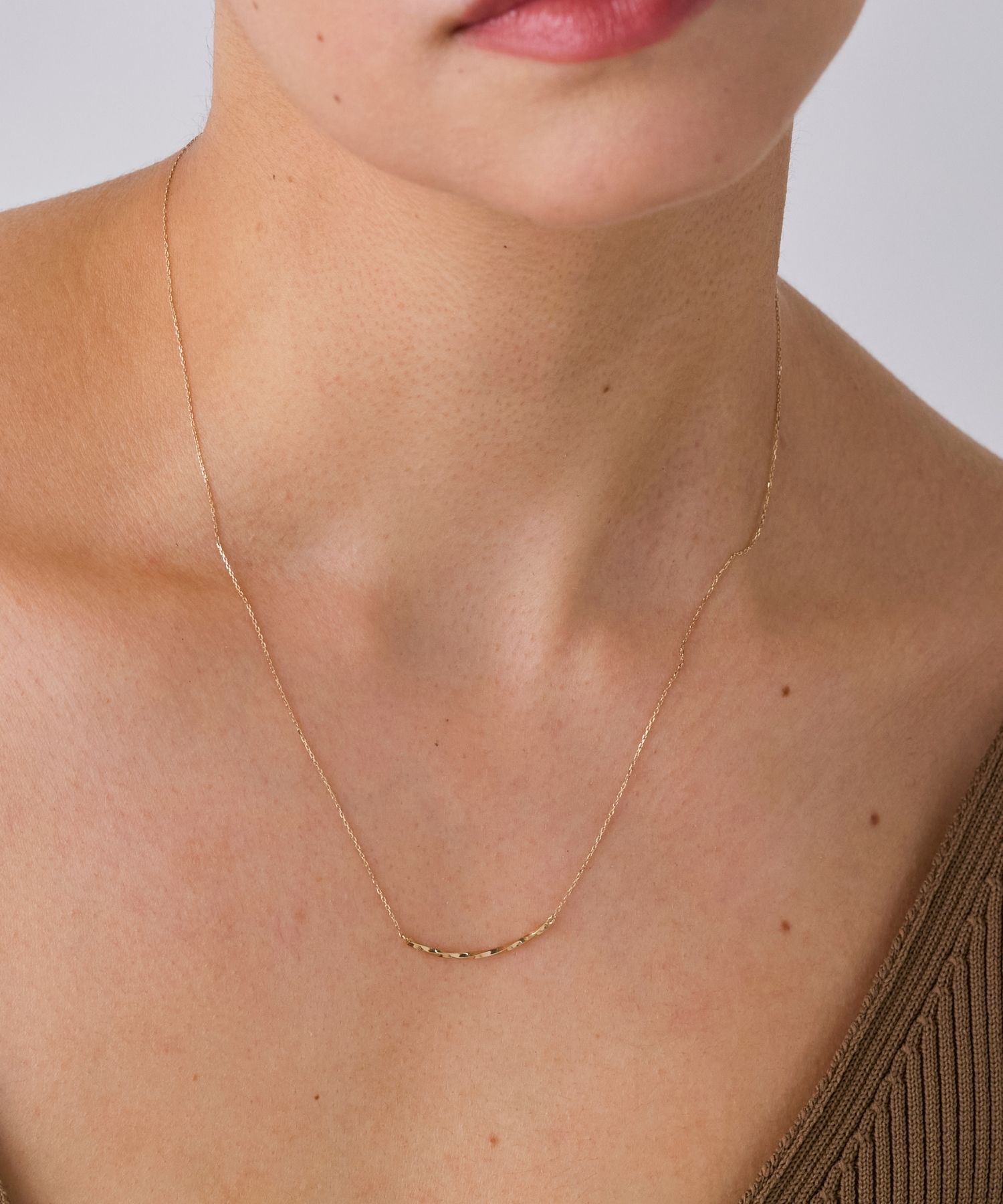 JUPITER「【K10】ツイストバーネックレス」|ネックレス|