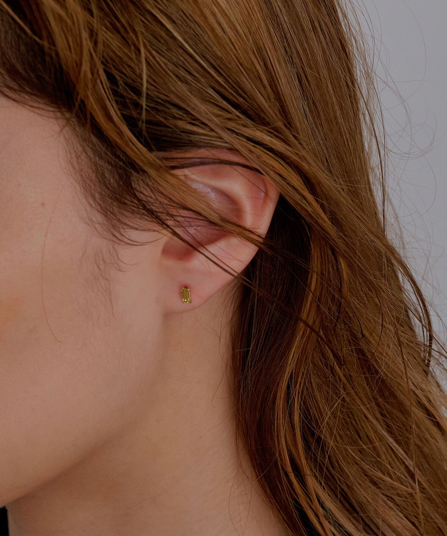 JUPITER「【K10】天然石カクテルプチピアス/片耳　ペリドット」|ピアス|