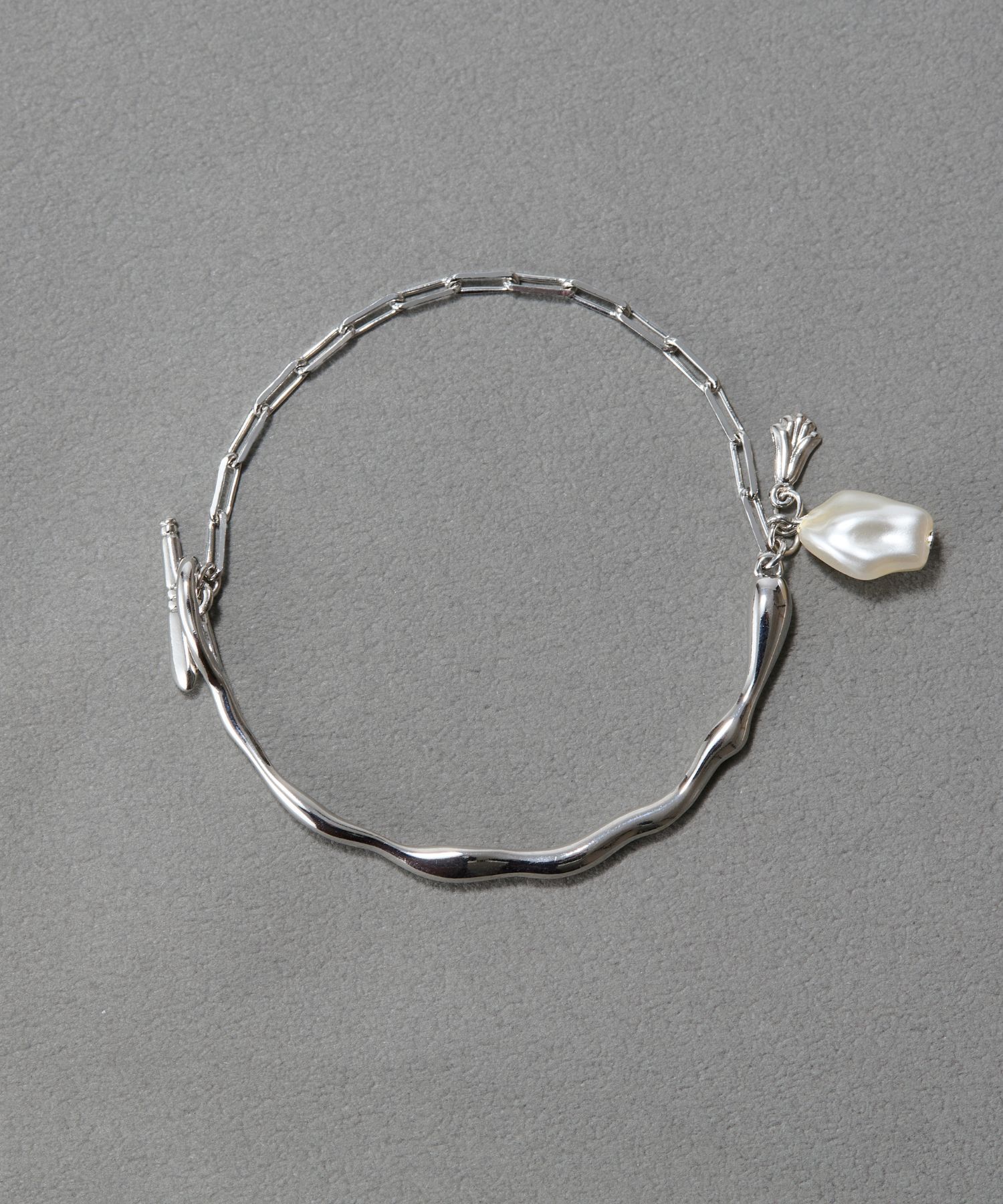 Phoebe「フロウラインメタルブレスレット　シルバー」|ブレスレット・バングル|シルバー