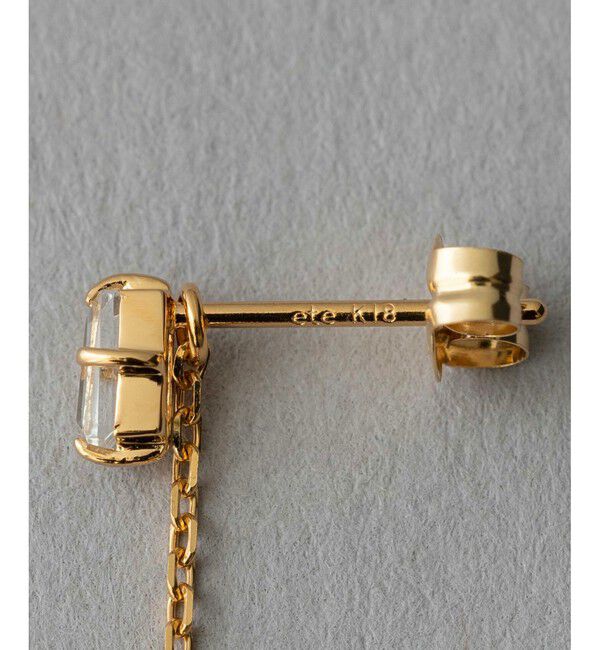 ete「パール/ホワイトトパーズ ピアス」|ピアス|