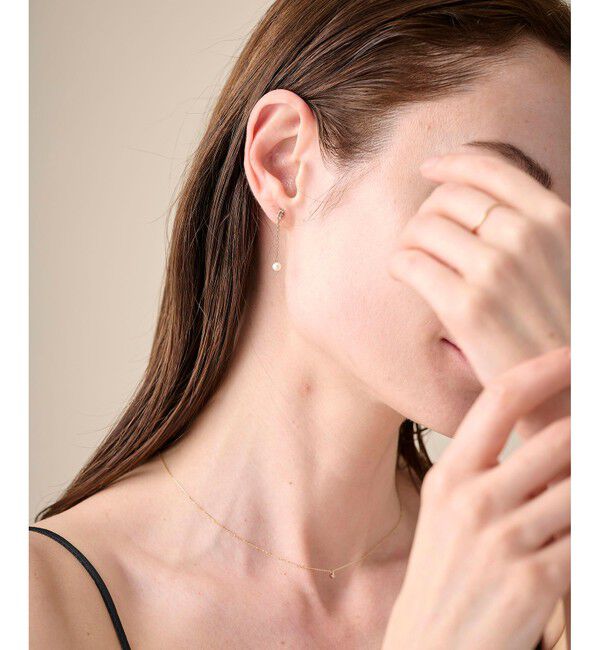 ete「パール/ホワイトトパーズ ピアス」|ピアス|