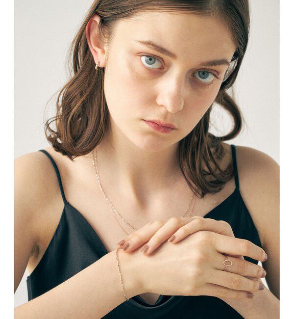 ete「[ミストピンク] K10 レイヤード ブレスレット バイカラー」|ブレスレット・バングル|