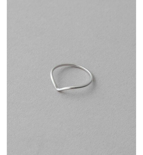 ete「[レイヤード] K10WG ウィッシュボーンリング」|リング|