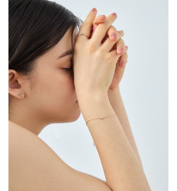 ete「[ムーンリット] K18MPG ダイヤモンド ブレスレット」|ブレスレット・バングル|