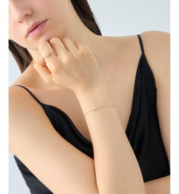 ete「[ムーンリット] K18MPG ダイヤモンド ブレスレット」|ブレスレット・バングル|