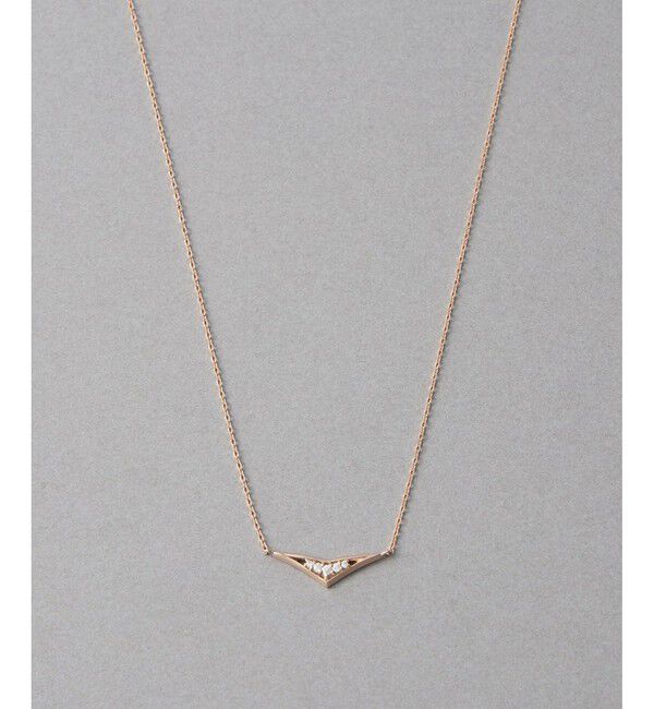 ete「[ムーンリット] K18MPG ダイヤモンド ネックレス」|ネックレス|ピンクゴールド