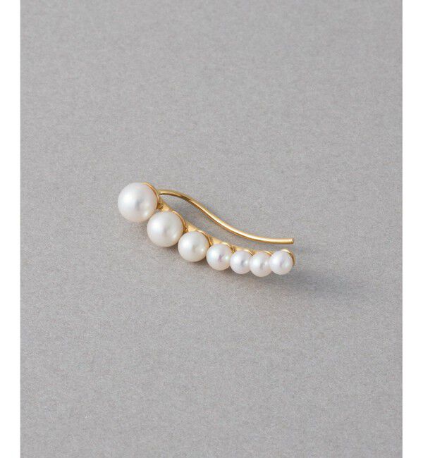 ete「[パール] K18YG ピアスクリップ」|ピアス|