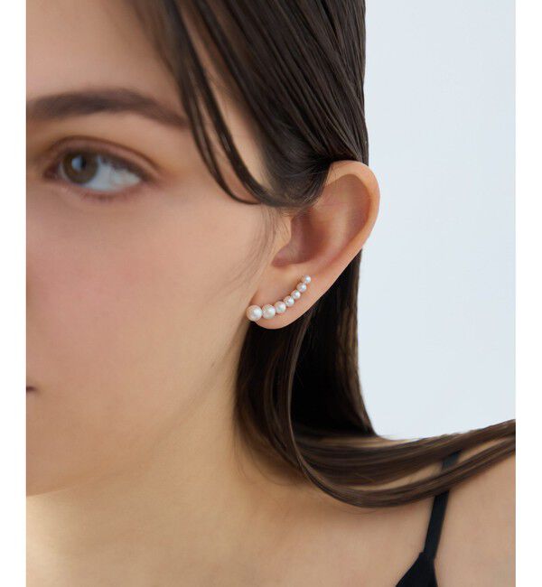 ete「[パール] K18YG ピアスクリップ」|ピアス|