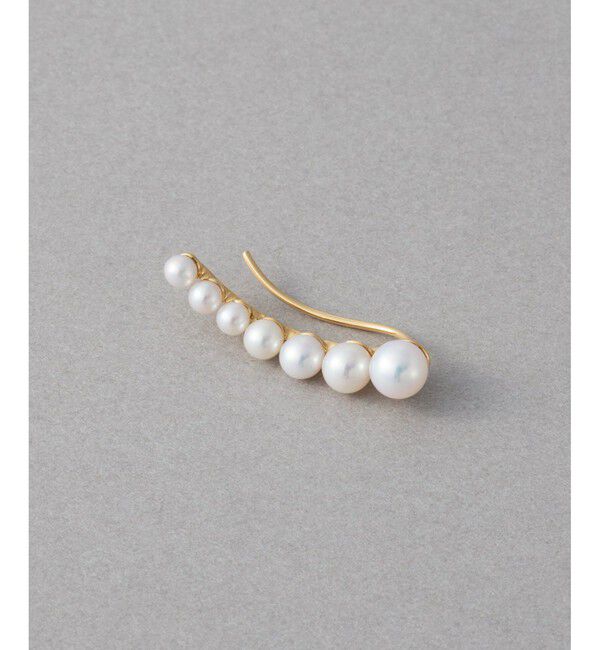 ete「[パール] K18YG ピアスクリップ」|ピアス|