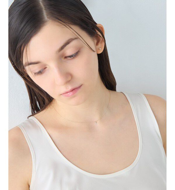 ete「【先行予約】 [アイシーヴェール] K10IGG ダイヤモンド ネックレス」|ネックレス|