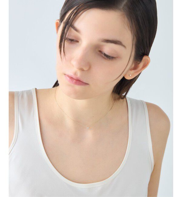 ete「【先行予約】 [アイシーヴェール] K10IGG ダイヤモンド ネックレス」|ネックレス|