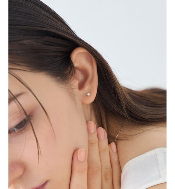 ete「【先行予約】 [アイシーヴェール] K10IGG ダイヤモンド アイス ピアス」|ピアス|