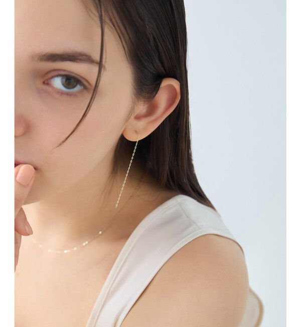 ete「【先行予約】 [アイシーヴェール] K10IGG チェーン ピアス」|ピアス|