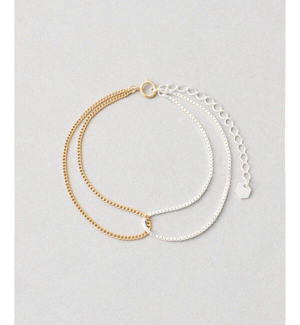 Jouete「[ツイニング] ブレスレット コンビカラー」|ブレスレット・バングル|イエローゴールド