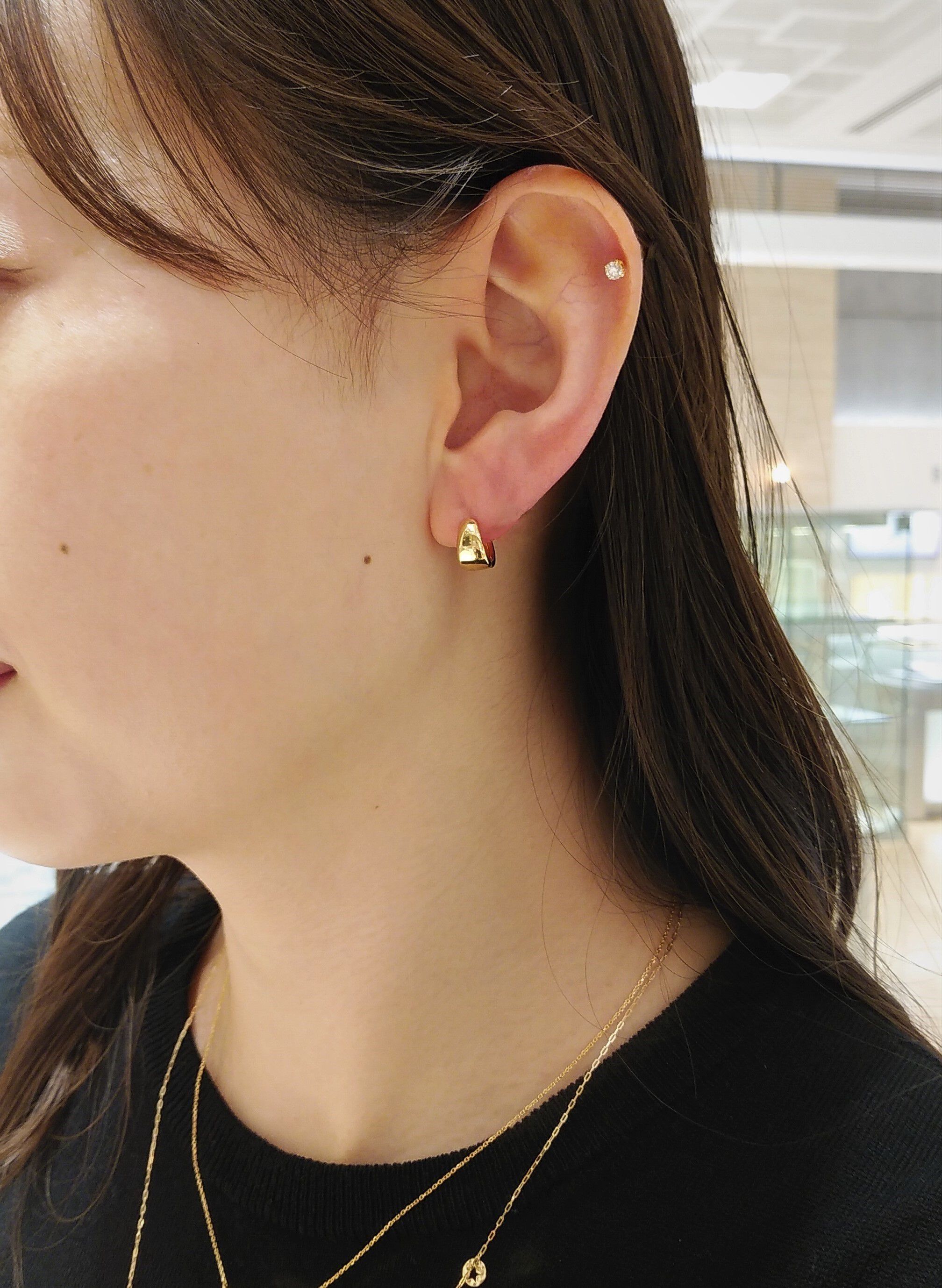 STAR JEWELRY「CLICK HOOP」|ピアス|