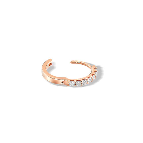 STAR JEWELRY「DIAMOND CLICK HOOP PIERCED EARRING」|ピアス|