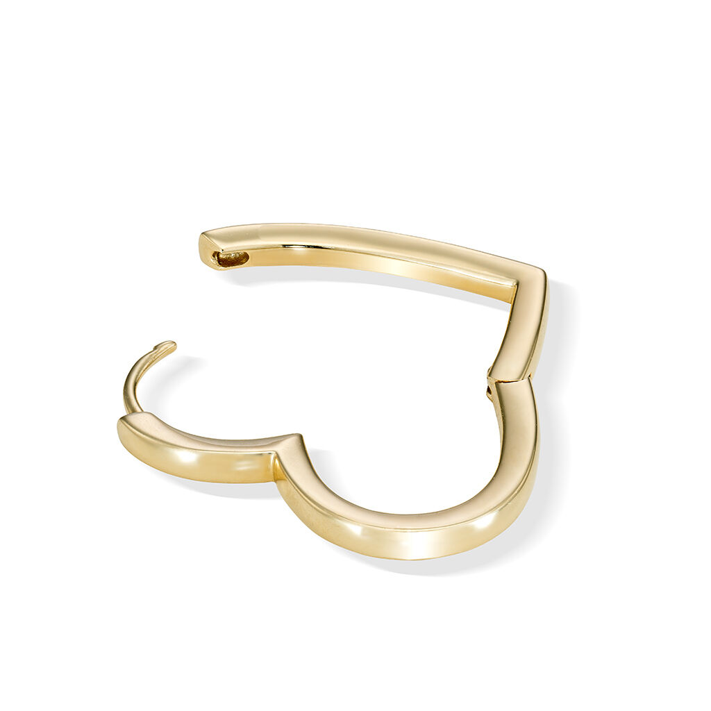 STAR JEWELRY「HEART CLICK HOOP PIERCED EARRING(L/片耳用)」|ピアス|