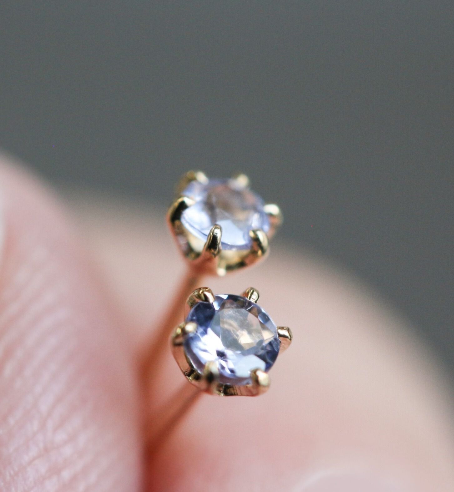  「誕生石 一粒ピアス | K18 」|ピアス|