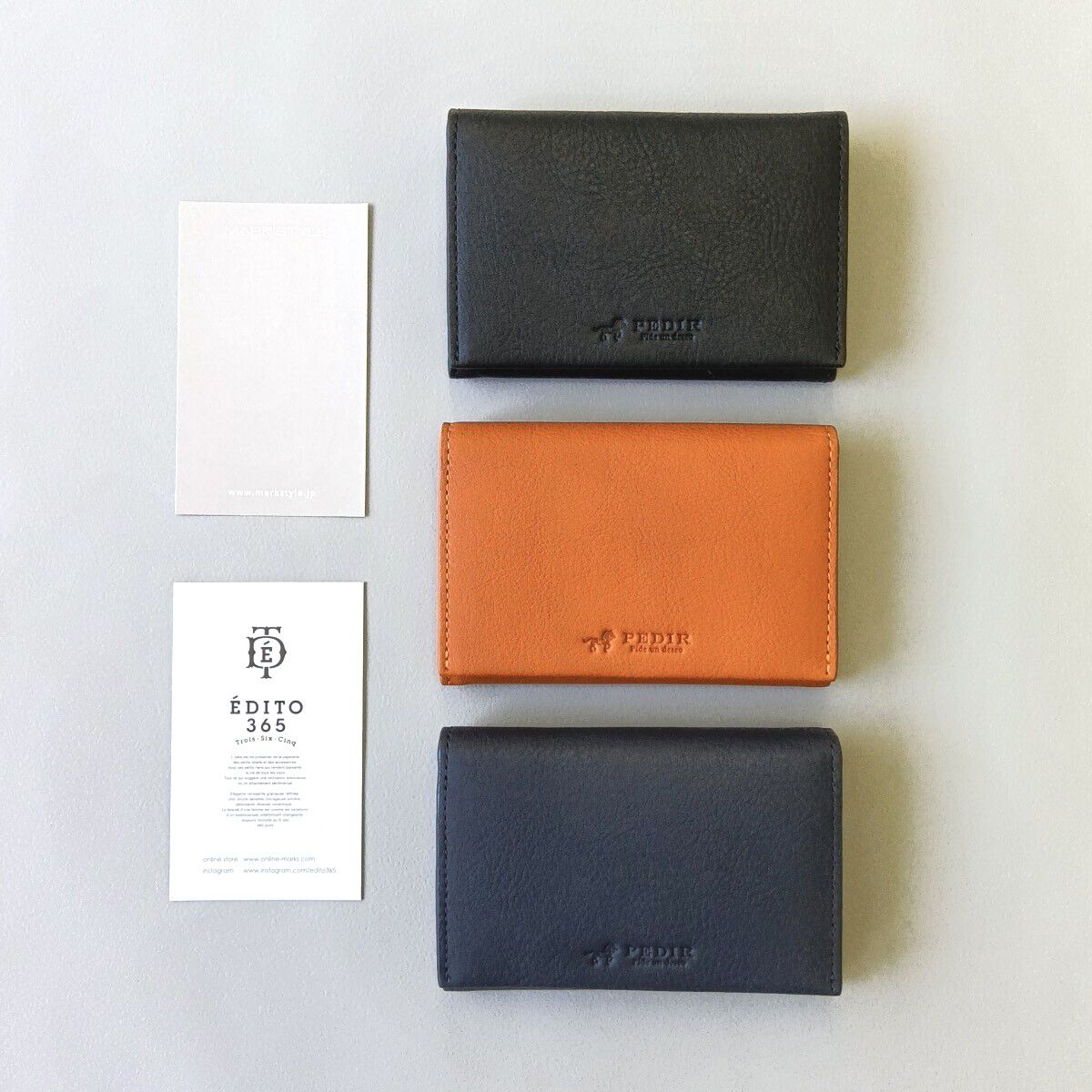 PEDIR「PEDIR(ペディール) ソフトヌメ 名刺入れ」|名刺入れ・カードケース|キャメル