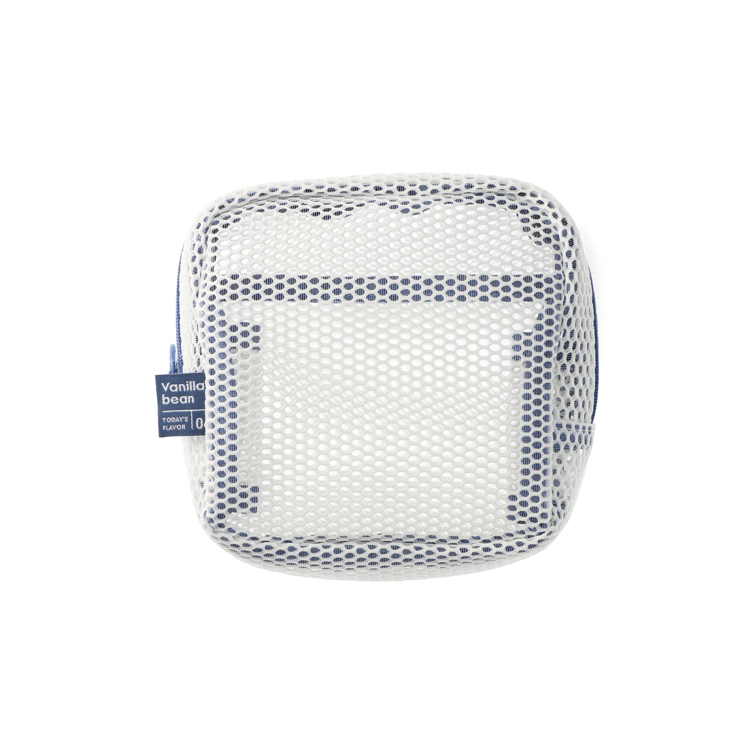  「スクエアポーチ／メッシュコレクション」|ポーチ|ホワイト