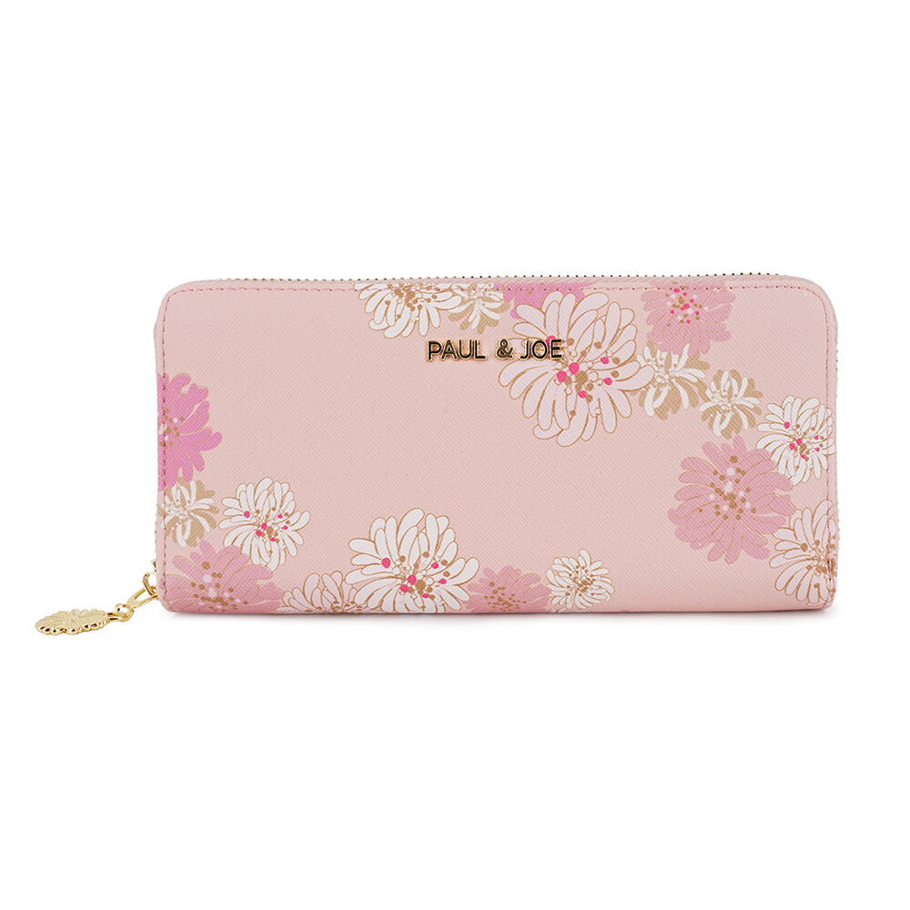 PAUL&JOE「ラウンド束入れ／クリザンテーム　ラメ　／ＰＡＵＬ　＆　ＪＯＥ」|財布|ピンク