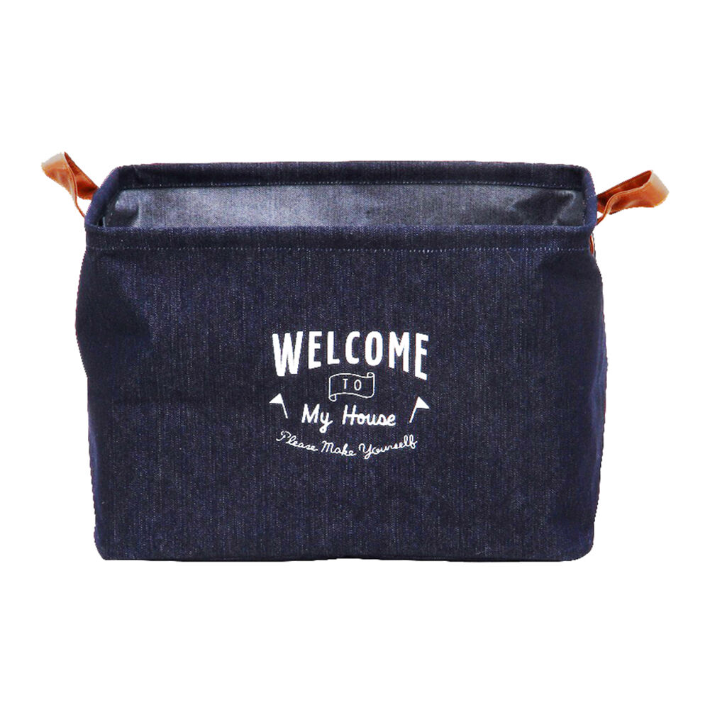 BACKYARD FAMILY「洗濯かご おしゃれ 洗濯物入れ 通販 収納 スリム コンパクト 折りたたみ ランドリーバスケット」|トイレタリー・ランドリーグッズ|ブルー1