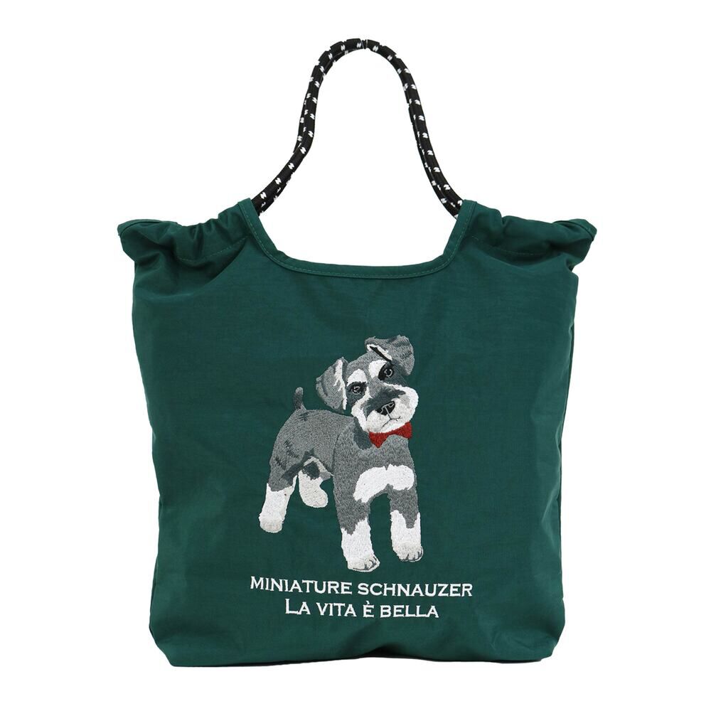 BACKYARD FAMILY「トートバッグ 刺繍 アニマル 通販 トートバック 手提げ トート マザーズバッグ マザーズバック」|トートバッグ|グリーン1