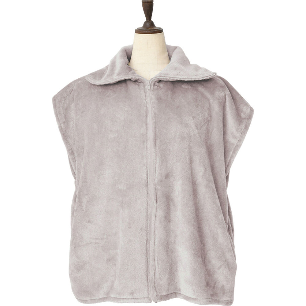 BACKYARD FAMILY「ルームウェア ベスト 通販 WARMY ジレ 着るブランケット 現代百貨 A702 レディース」|ルームウェア|ピンク1