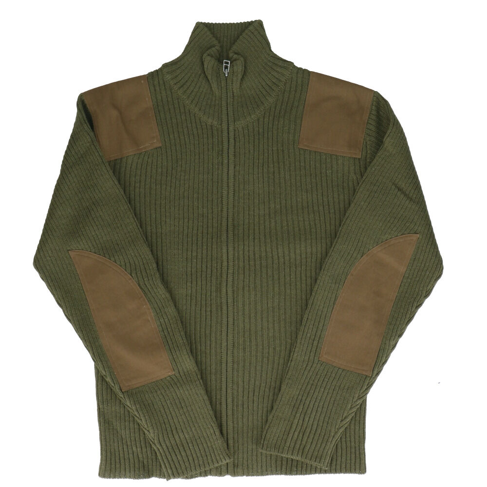 BACKYARD FAMILY「ジップアップセーター メンズ 通販 ミリタリーセーター コマンドセーター ジップアップ ニット」|その他|グリーン1