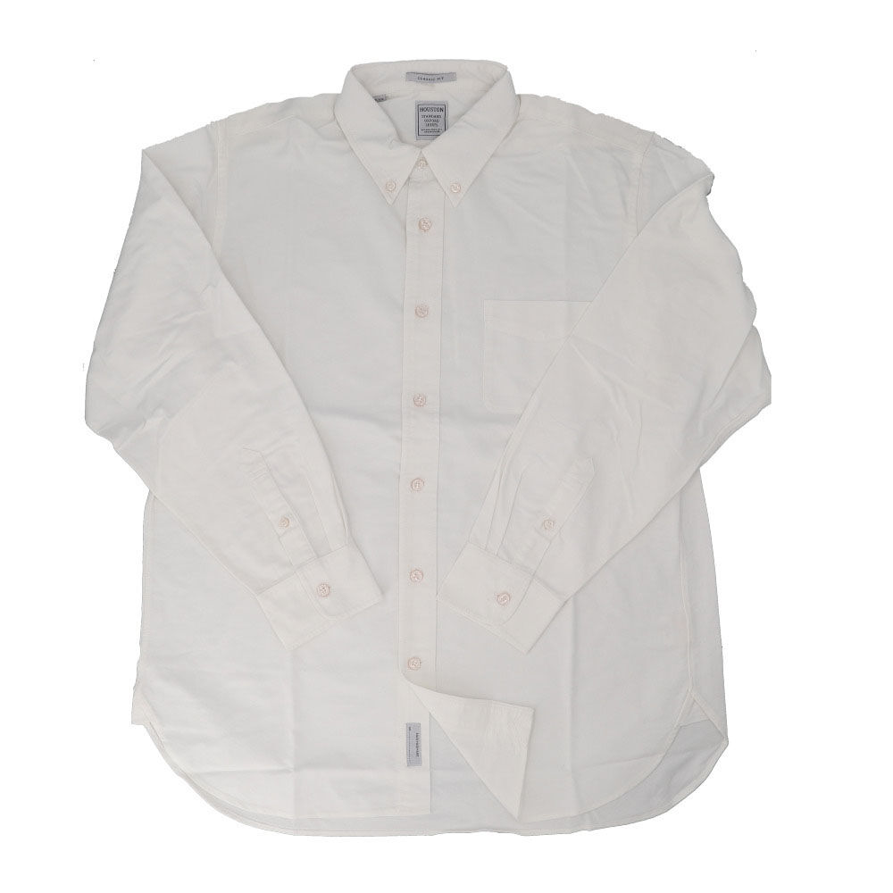 BACKYARD FAMILY「HOUSTON ヒューストン シャツ 通販 オックスフォードボタンダウンシャツ 無地シャツ」|その他|ホワイト1