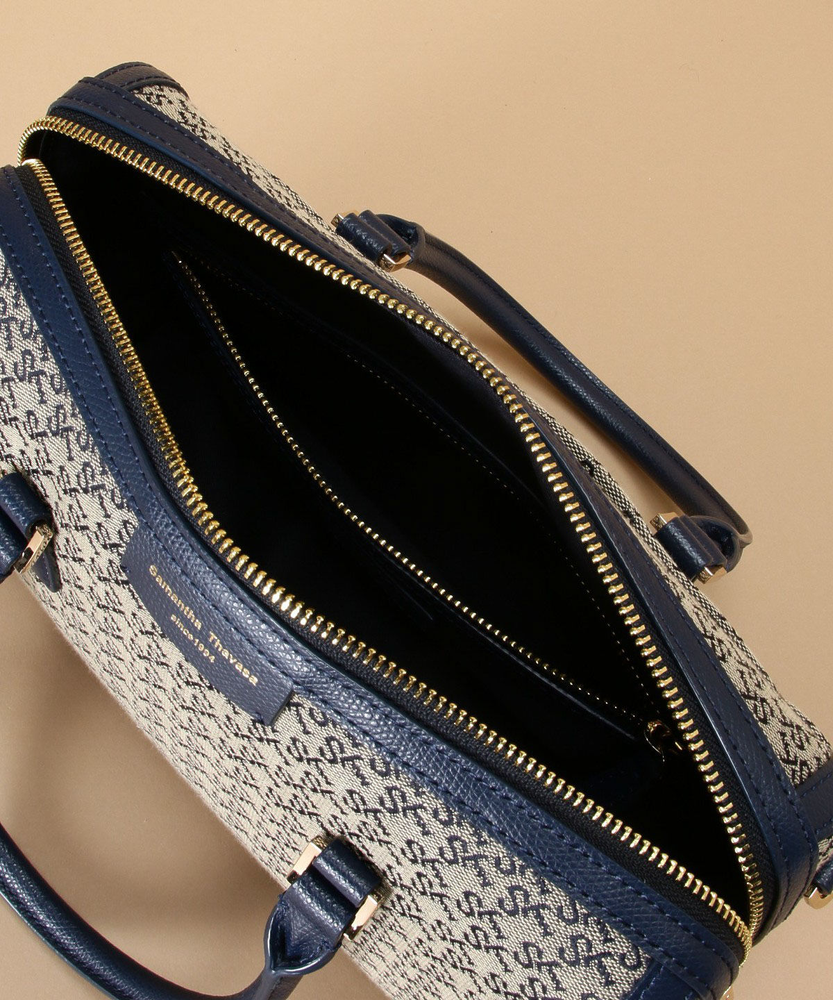 Samantha Thavasa「ST Jacquard ボストン オリゾンタール」|ボストンバッグ|