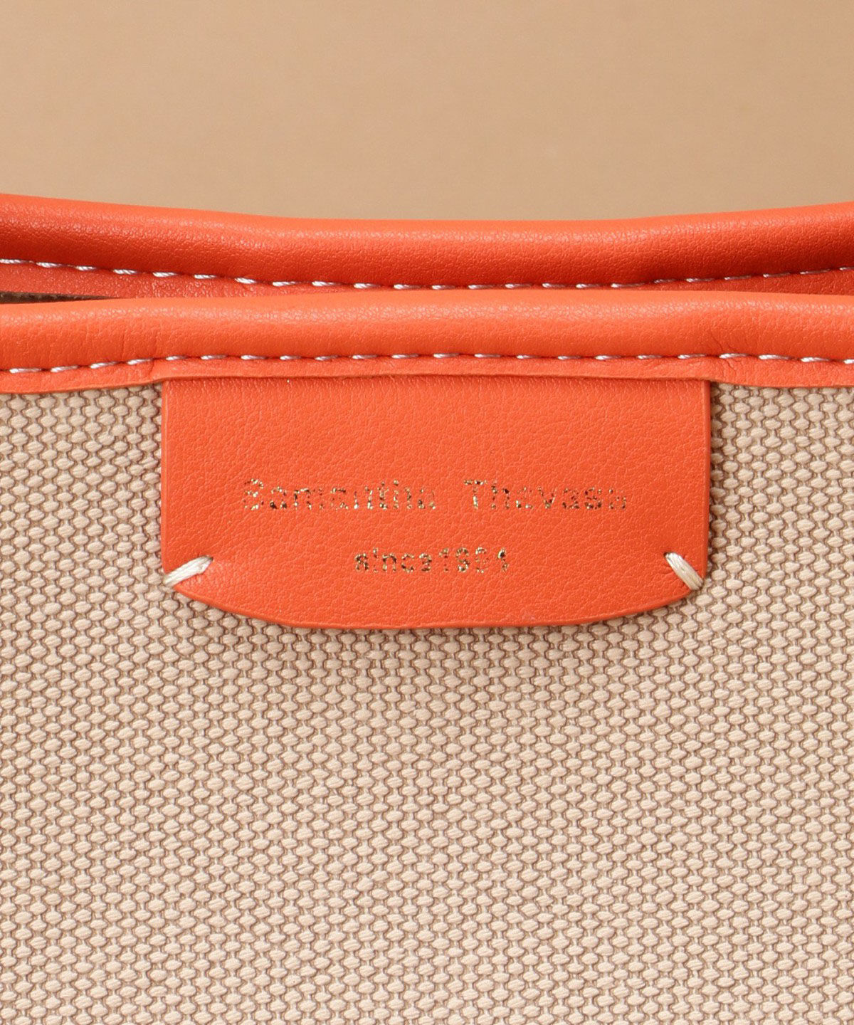 Samantha Thavasa「キャンバスデザイン 合皮トートバッグ 大サイズ」|トートバッグ|