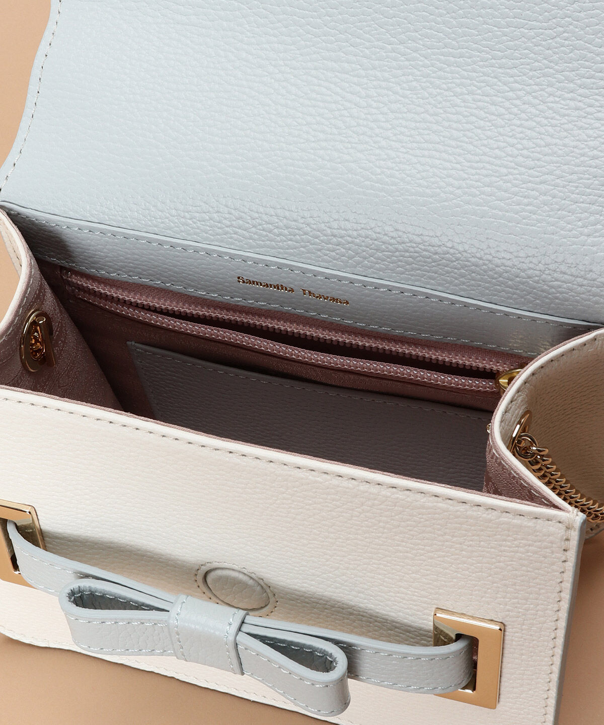 Samantha Thavasa「バイカラーエムシュシュⅡ ショルダーバッグ 小サイズ」|ショルダー・メッセンジャー|