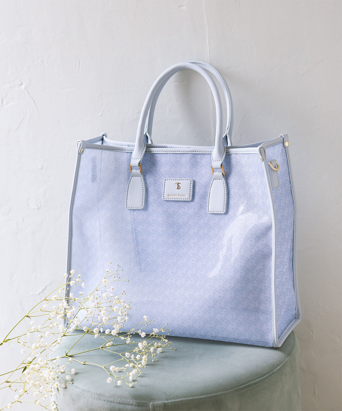 Samantha Thavasa「ジャガードプリント チュールトートバッグ 大サイズ」|トートバッグ|