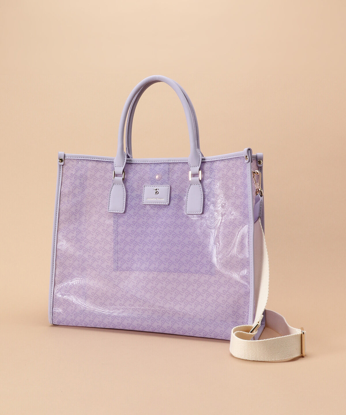 Samantha Thavasa「ジャガードプリント チュールトートバッグ 大サイズ」|トートバッグ|