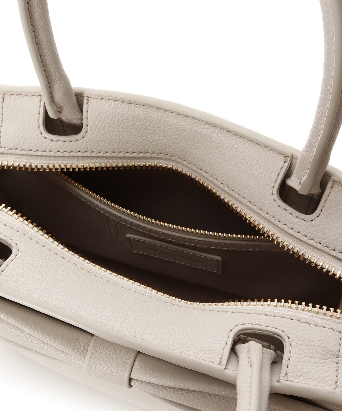 Samantha Thavasa「リボンモチーフ スプリットレザーハンドバッグ」|ハンドバッグ|