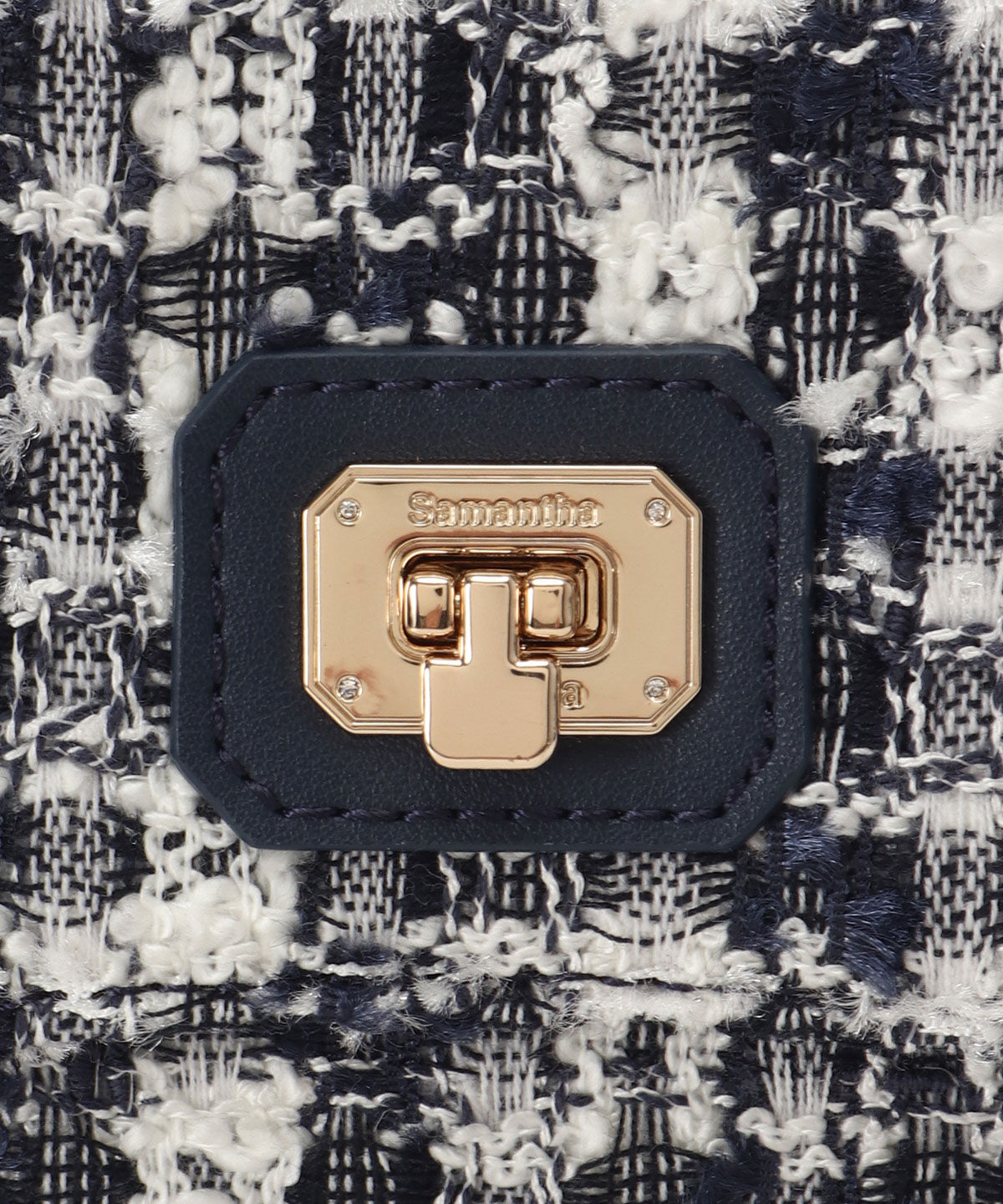 Samantha Thavasa「オリジナル金具ツイード ワンハンドルバッグ」|ハンドバッグ|