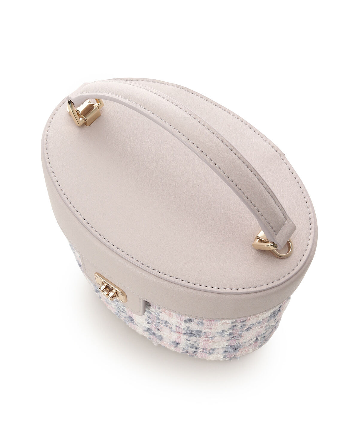 Samantha Thavasa「オリジナル金具ツイード バニティバッグ」|ハンドバッグ|